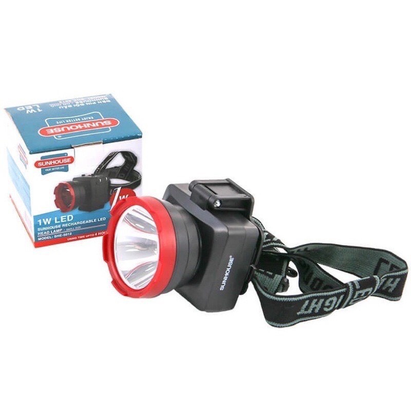 Đèn pin đội đầu Sunhouse SHE5012, đèn pin đội đầu siêu sáng Sunhouse SHE5012.