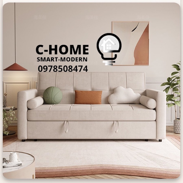 Giường SoFa C-HOME đa năng gấp gọn thành ghế, Giường ghế sofa thông mi