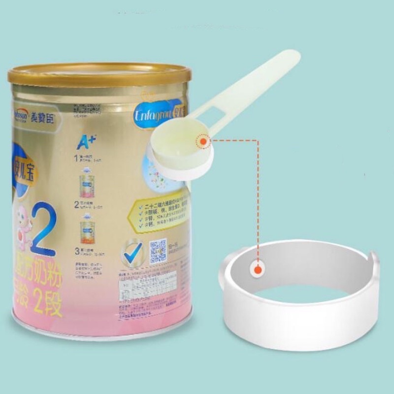 Vòng cao su gắn nam châm giữ thìa muỗng sữa bột pha sữa cho bé tiện lợi, vệ sinh