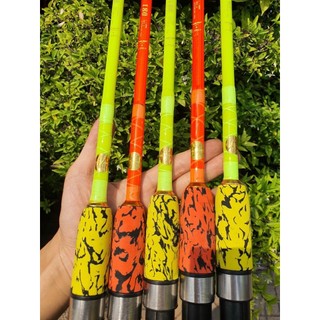 Chính hãng cần câu cá, Toro fire unicorn, cần câu máy Kỳ lân lửa, cần đặc Toro thái lan, tải tĩnh 5kg, size từ 1m2 - 2m4