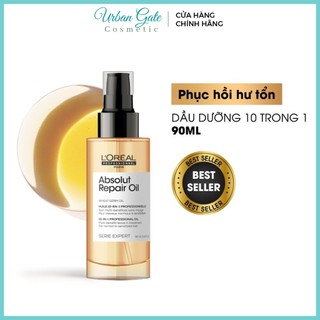 Dầu Dưỡng Tóc L’Oréal Serie Expert Absolut Repair Oil Phục Hồi Hư Tổn 30ml| 90ml | Tinh chất dưỡng tóc Loreal