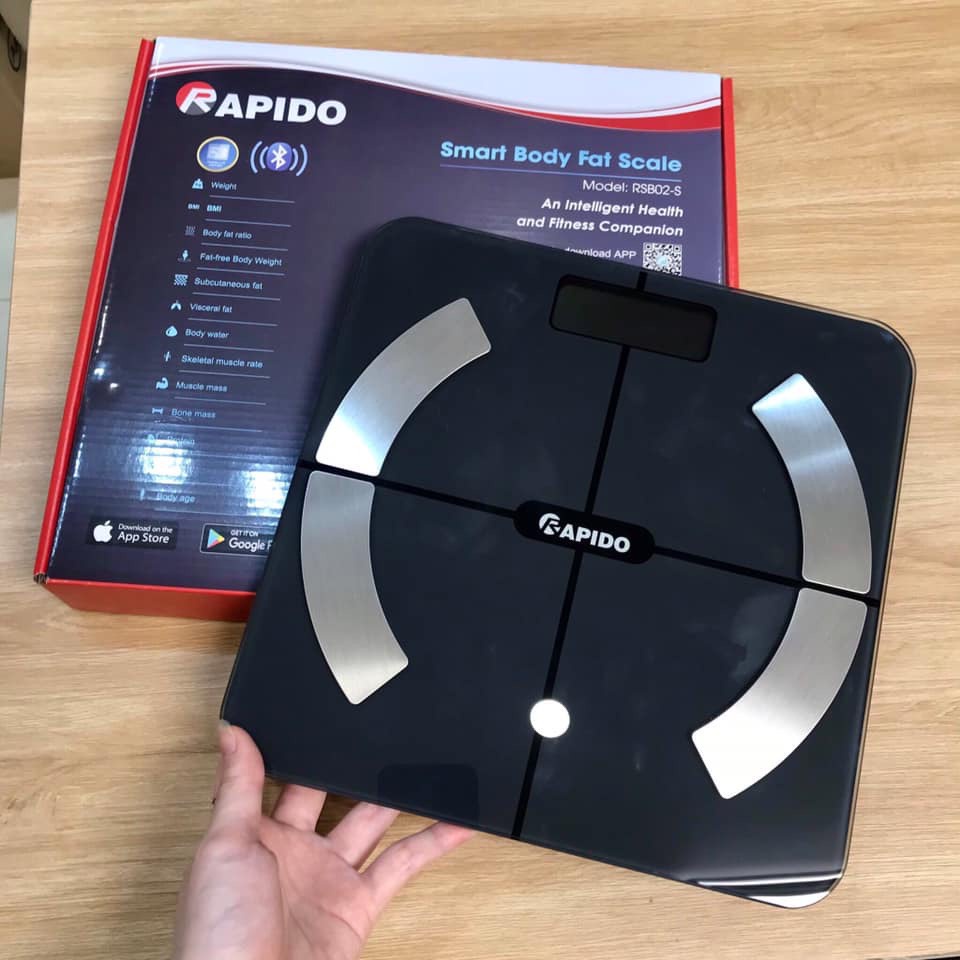 Cân sức khỏe thông minh Rapido RSB02-S  Hàng chính hãng
