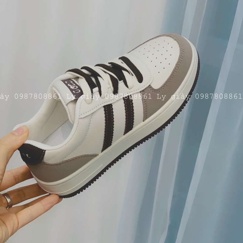 Hot Freeship Giày thể thao nữ hai sọc mới đế kếp cao cấp siêu êm chân