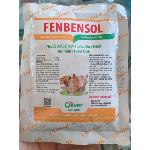 FENBENSOL( X.ổ lãi 1 liều duy nhất) 100g