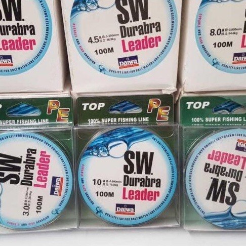 Dây dù câu cá  Daiwa SW Durabra Leader 100m  cước tải cá cực khẻo cước câu cá siêu bền chất lượng cao giá rẻ AK FISHING