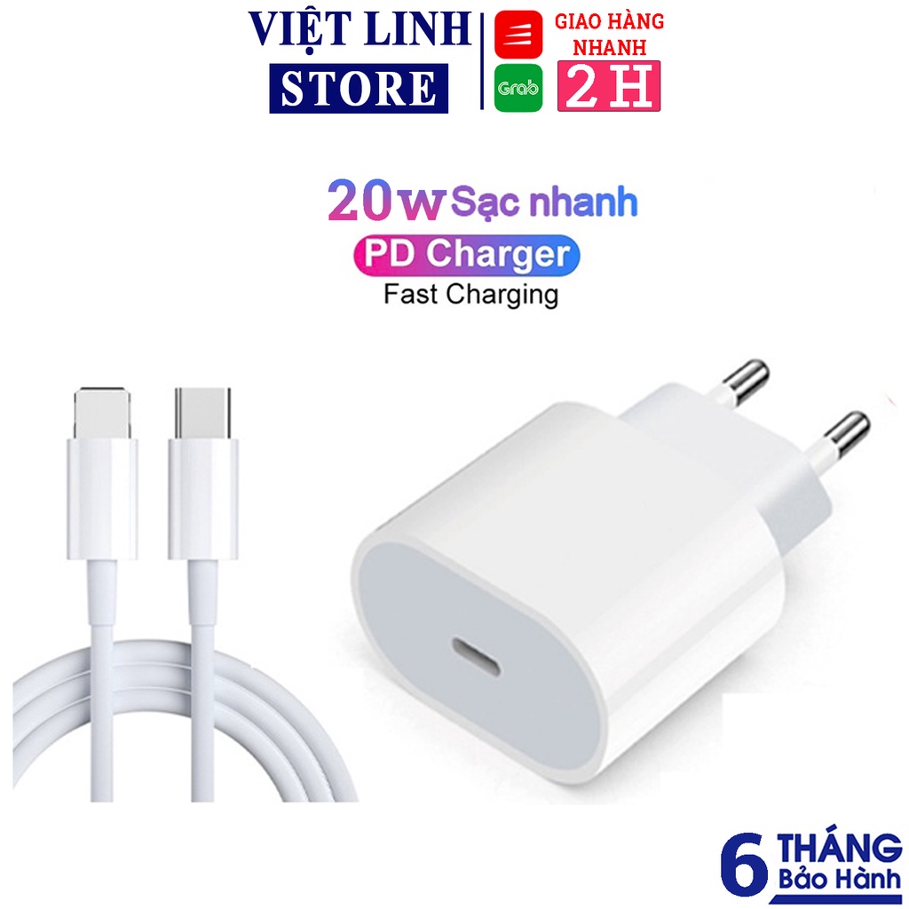 Bộ Sạc Nhanh PD 20W S P Cho IP 6 7 8 8plus X xsmax 11 11/12/13/13/14 plus Promax