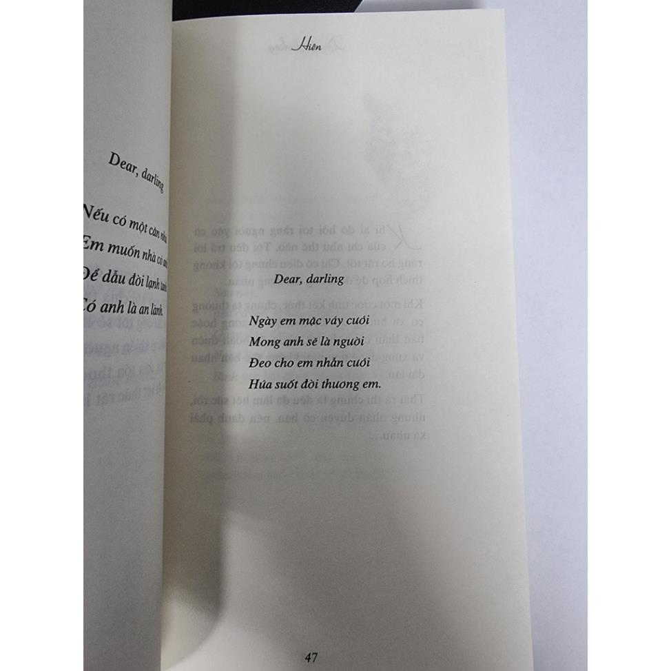 Sách - Dear, Darling ( Người Là Lời An Ủi Dịu Dàng Nhất Đời Tôi ) SNN