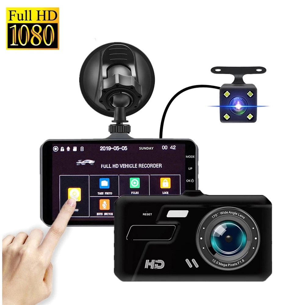 Camera hành trình ô tô A66 Plus(V9 Plus) Full HD Đèn LED,ghi hình trước sau, màn hình cảm ứng,thẻ nhớ 32G. | BigBuy360 - bigbuy360.vn