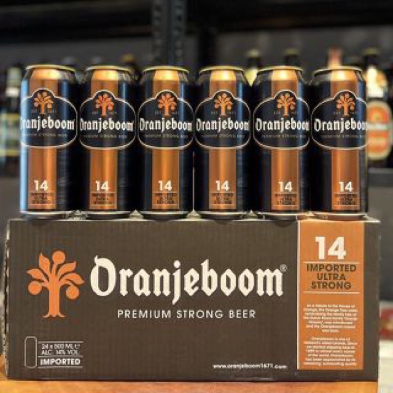 Bia Oranjeboom Premium Strong 14% – Thùng 24 Lon 500ml