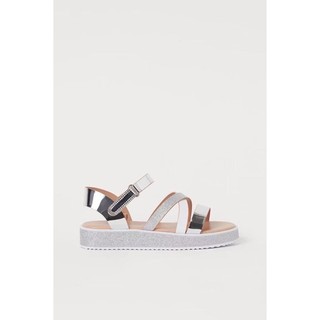 Sandal quai nhũ bạc dư xịn