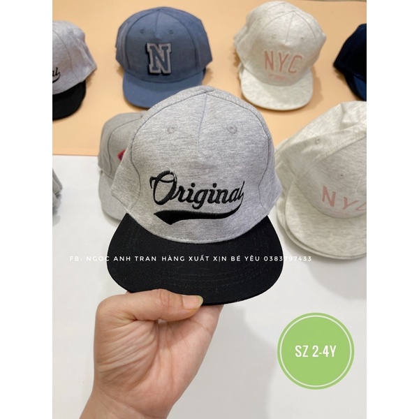 Mũ lưỡi chai HM dư xịn bé trai