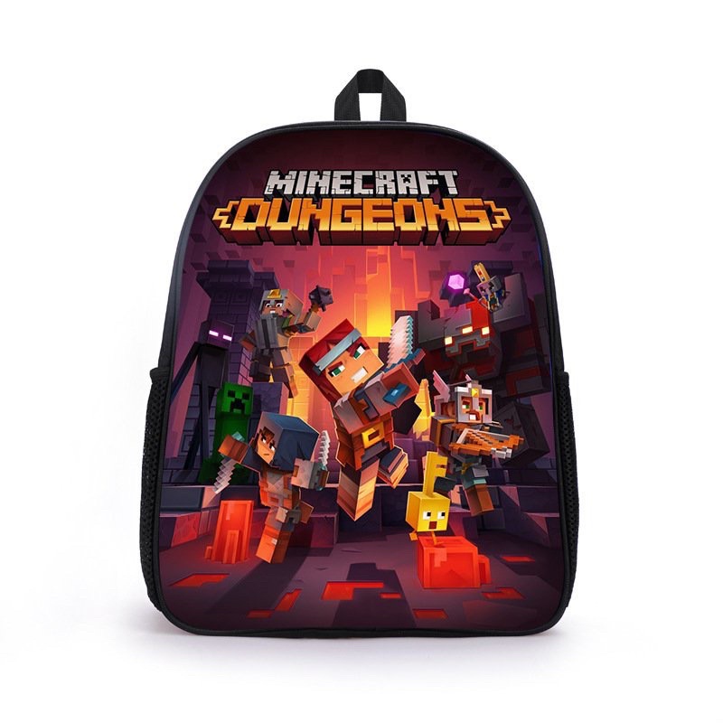 Balo minecraft size tiểu học trung học cho bé