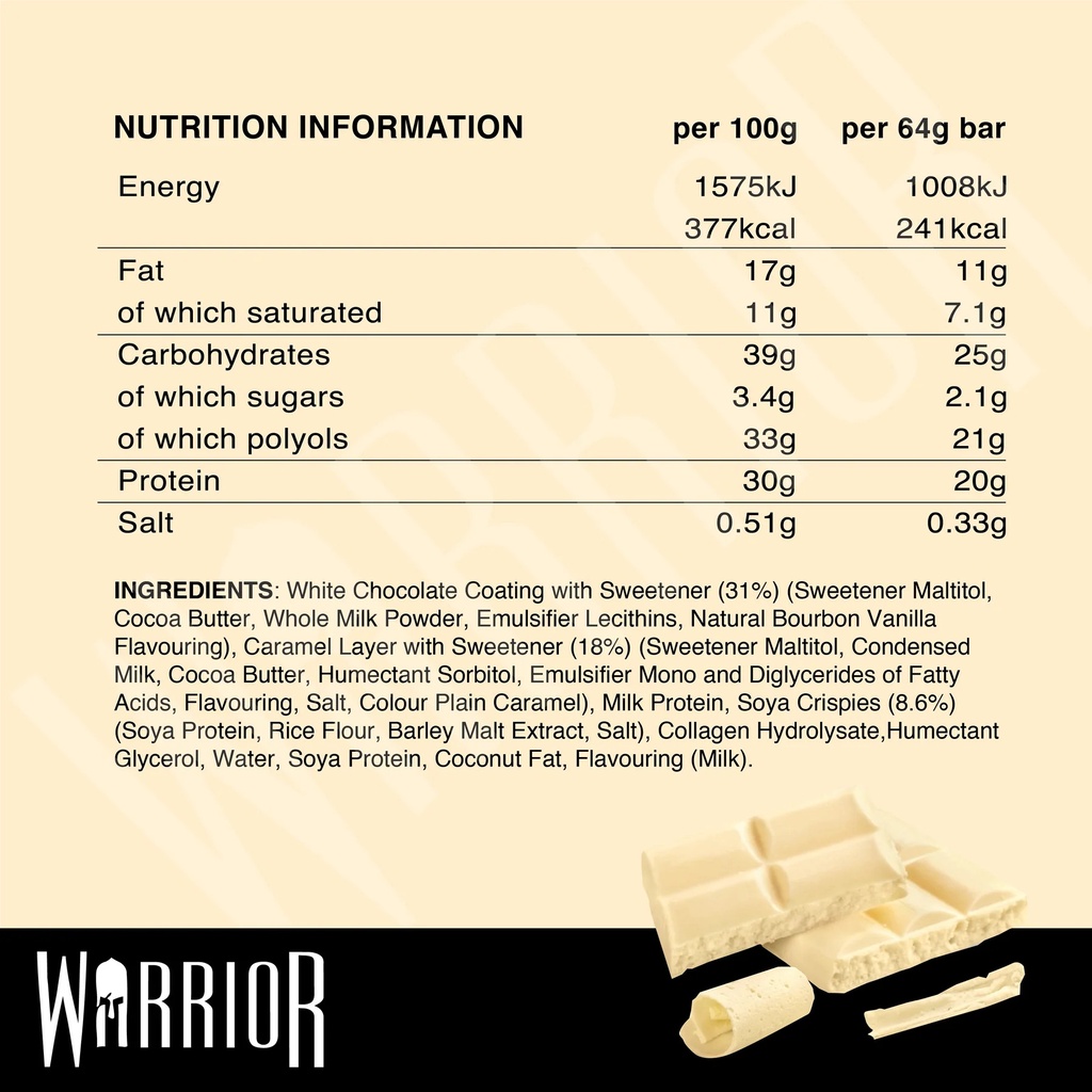 Thanh Protein Warrior Crunch Protein Bar 64g Chính Hãng Giá Tốt Nhất