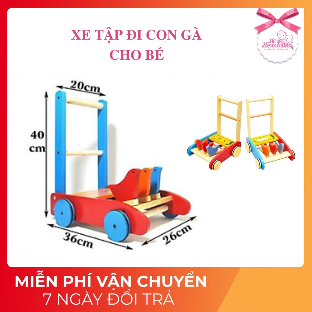 Xe Tập Đi Con Gà - Em Bé Vàng