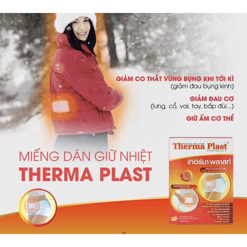 🍃  MIẾNG DÁN THẢO DƯỢC GIẢM ĐAU BỤNG KINH THERMA THÁI LAN 🔥