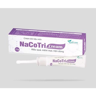 Nacotri Cream bôi hậu môn tuýp 25g cho người mắc trĩ nội, trĩ ngoại, trĩ hỗn hợp, nứt kẽ hậu môn