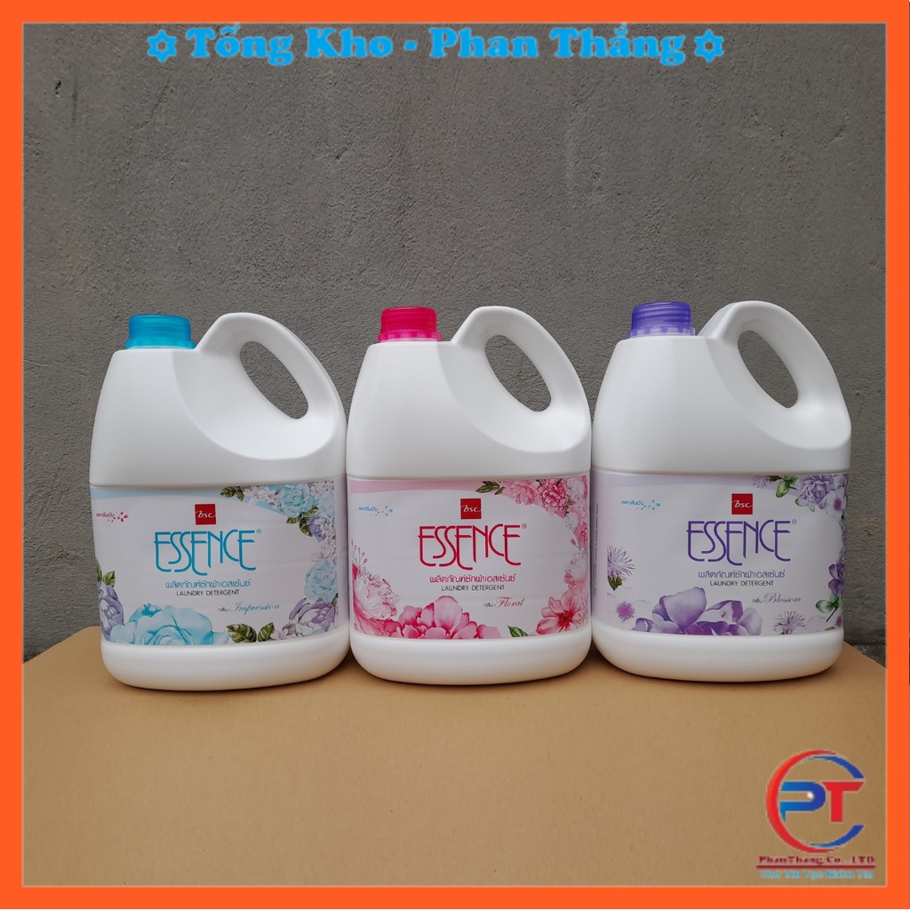 Nước Giặt Essence 3000ml Đậm Đặc, Siêu Sạch, Siêu Thơm, Hàng Chính Hãng Nhập Khẩu Thái Lan