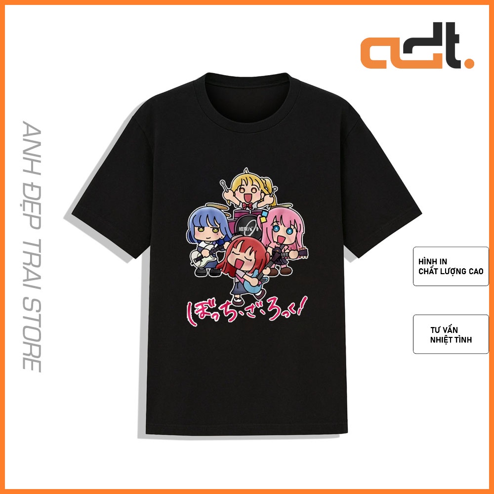 Áo Thun Bocchi The Rock Chibi Kessoku Band mẫu mới cực chât giá rẻ độc đẹp