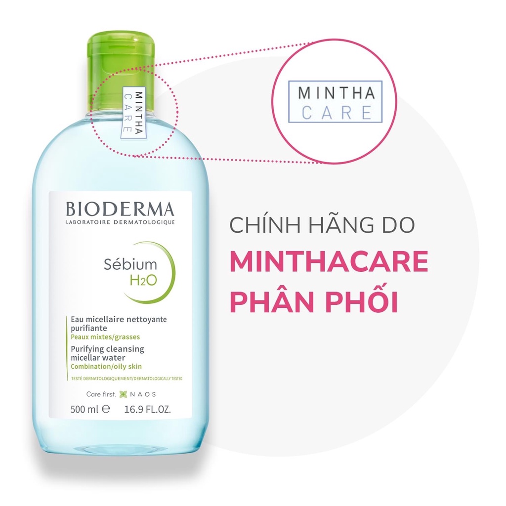 Nước Tẩy Trang BIODERMA XANH cho da dầu mụn