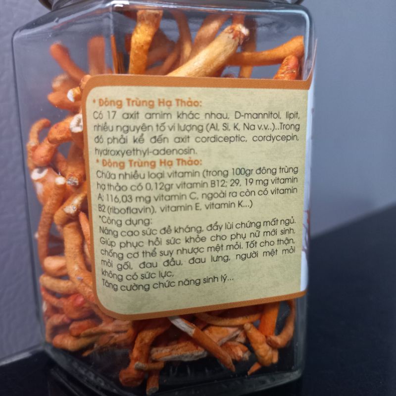 Hộp 10g đông trùng hạ thảo sấy thăng hoa