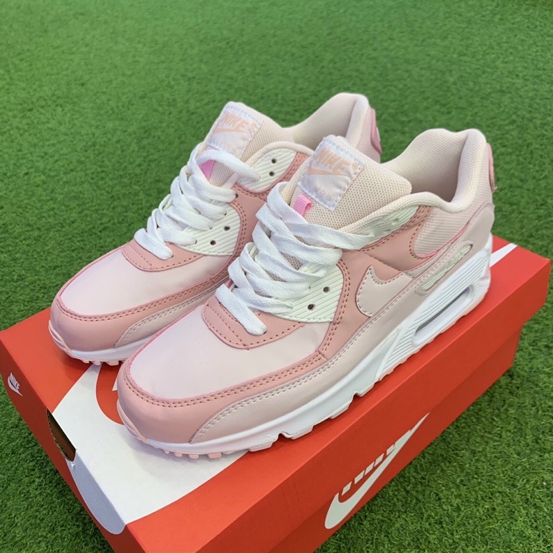 Giày Air Max90 White Pink Hồng Pastel Lai Au