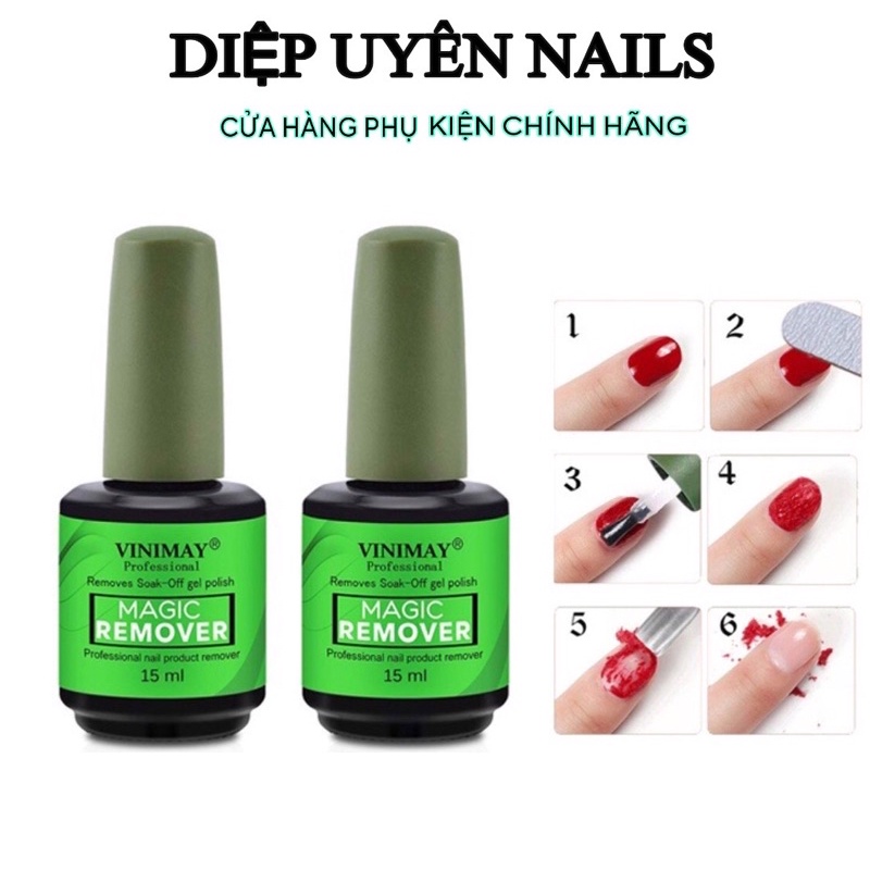 Nước phá gel Vinimay, chai phá sơn gel Nails