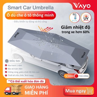 Ô che ô tô, dù bảo vệ xe hơi thông minh Vayo Smart Car Umbrella điều khiển bằng remote, giảm nhiệt độ, bảo nội thất xe