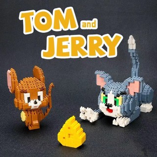 Cat and mouse compatible Lego mini small particle puzzle toy assembly puzzle birthday gift for boys and girls