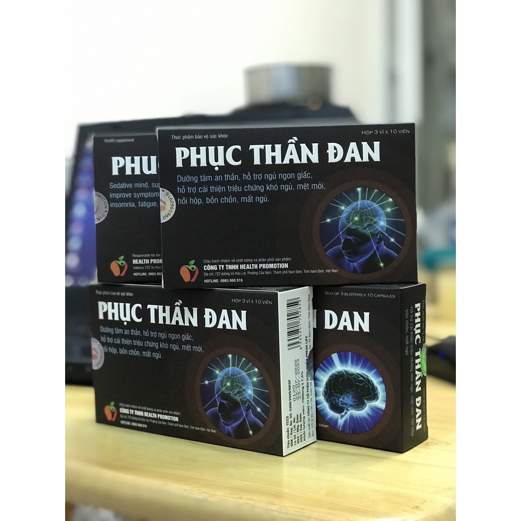 Phục thần đan Giúp dưỡng tâm an thần, hỗ trợ ngủ ngon giấc, hỗ trợ cải thiện triệu mất ngủ, mệt mỏi, hồi hộp, bồn chồn