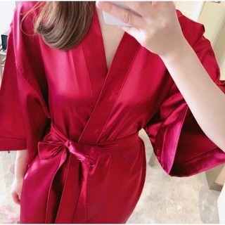áo choàng lụa spa, áo choàng make up chất phi lụa đẹp mát ,mềm mại