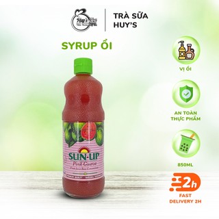 Siro, syrup vị ổi hồng sunup chai 850ml