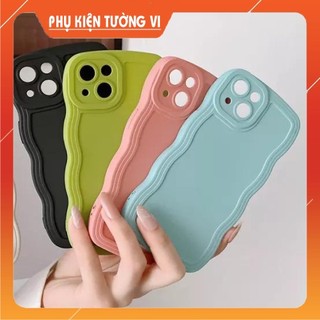 Ốp lưng dẻo hình lượn sóng bảo vệ camera cho iPhone