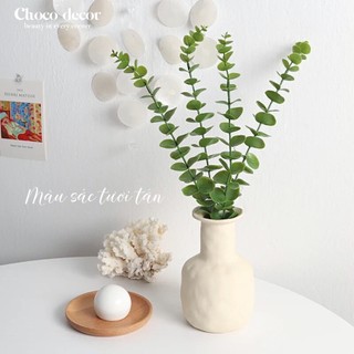 Lá bạch đàn giả decor trang trí lọ hoa
