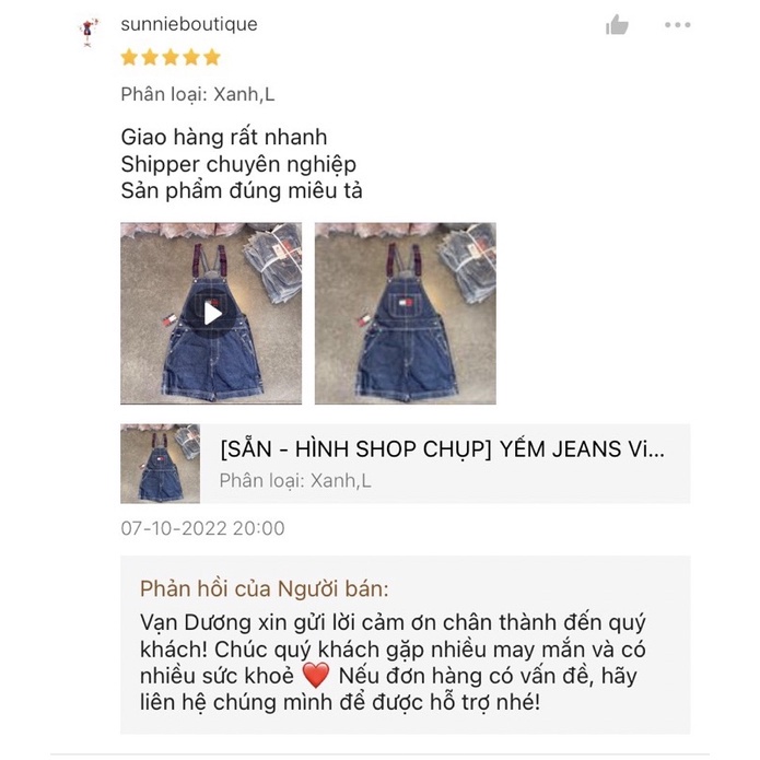Quần Yếm Ngắn Vintage Tom.my Jeans 2 Dây Phía Trước QYNT