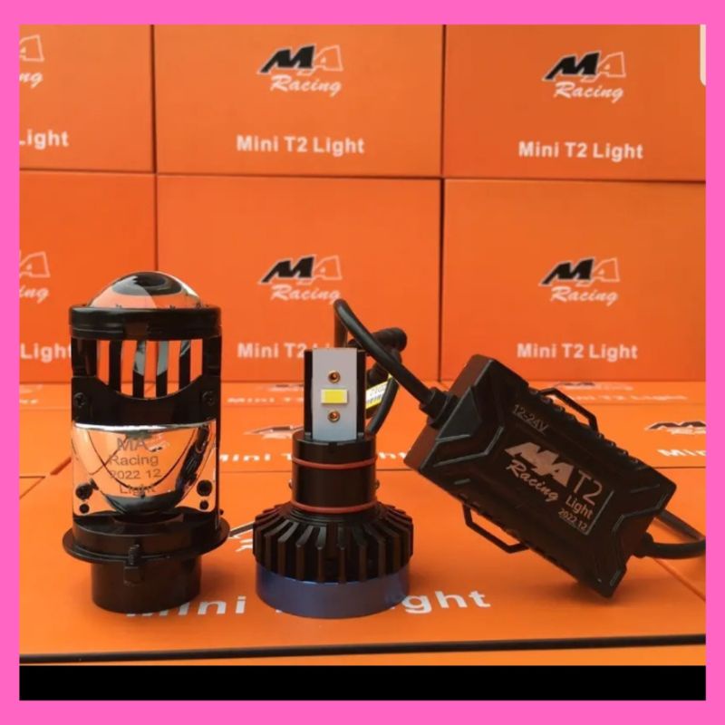 Bóng pha led bi cầu Mini T2 Light chân H4