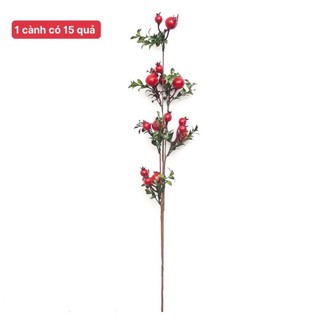 Cành lựu phú quý trang trí ( cây giả )