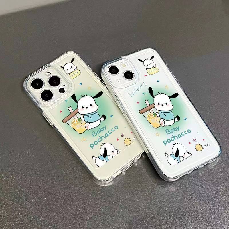 ✅Ốp Điện Thoại Mềm Họa Tiết Chú Cún Pacha Màu Trong Suốt Cho iPhone13 14pro 12 11 xsmax xr 8 7p
