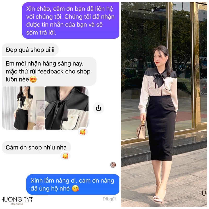 Áo somi lụa thiết kế Yuri DESIGN BY HUONGTYT