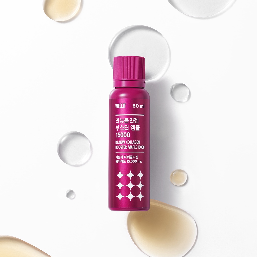 WELLIT RE:NEW COLLAGEN BOOSTER AMPLE 15000mg 50mL x 14 ống