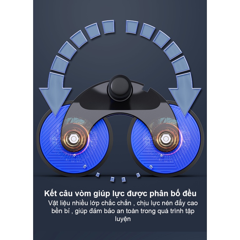 Con lăn tập bụng bánh xe hình vòm trợ lực lò xo tự phục hồi Sportslink exer01