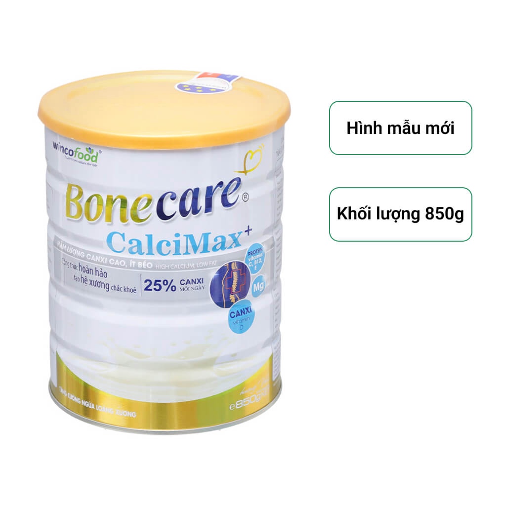 Sữa bột Wincofood Bonecare CalciMax+ hương vani lon 850g