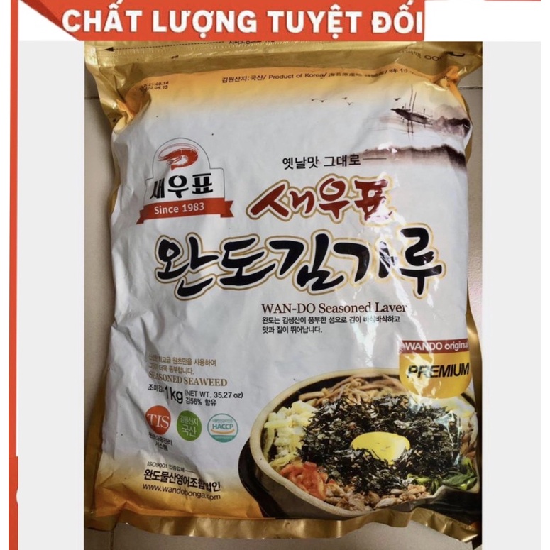 Kim vụn, rong biển vụn Hàn Quốc 1kg túi to cho nhà hàng 김가루