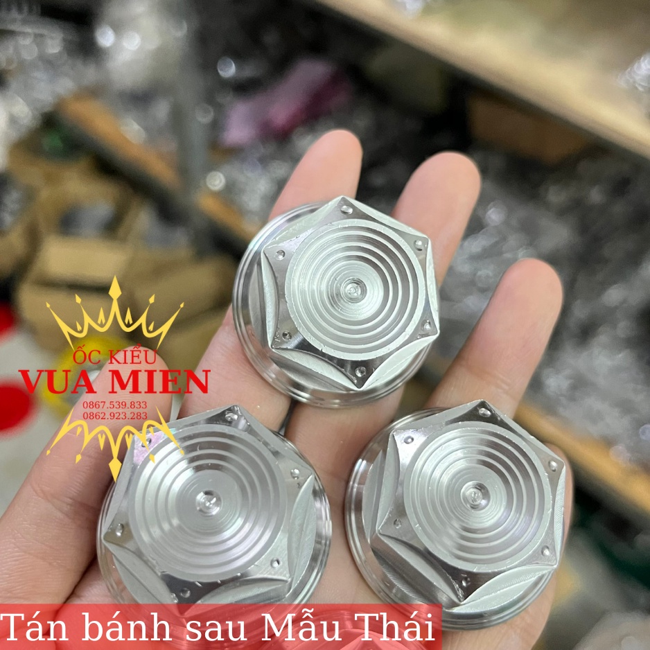 Tán bánh sau Inox 304 Mẫu M3 và Mẫu Thái dành cho các dòng xe Vario, AB, Vision, Click