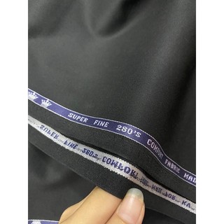 Vải Quần Tây Đen Chất Co Giãn - Đứng Form - Vải Quần Tây Xanh Đen Co Giãn - Vải Quần Tây Co Giãn Form Đẹp
