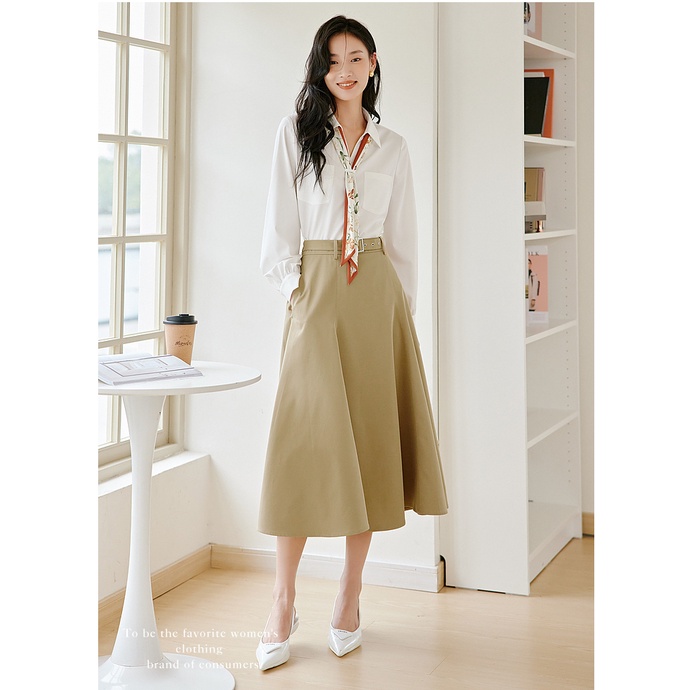 J448 Áo sơ mi & Chân váy xuất dư của Y.SING