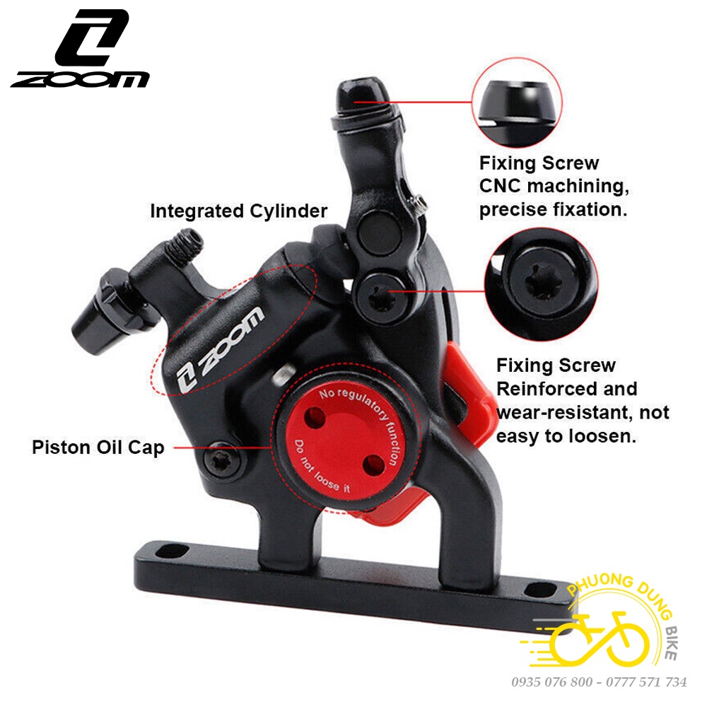 Bộ Cụm phanh thắng đĩa cho xe đạp Road ZOOM R-200