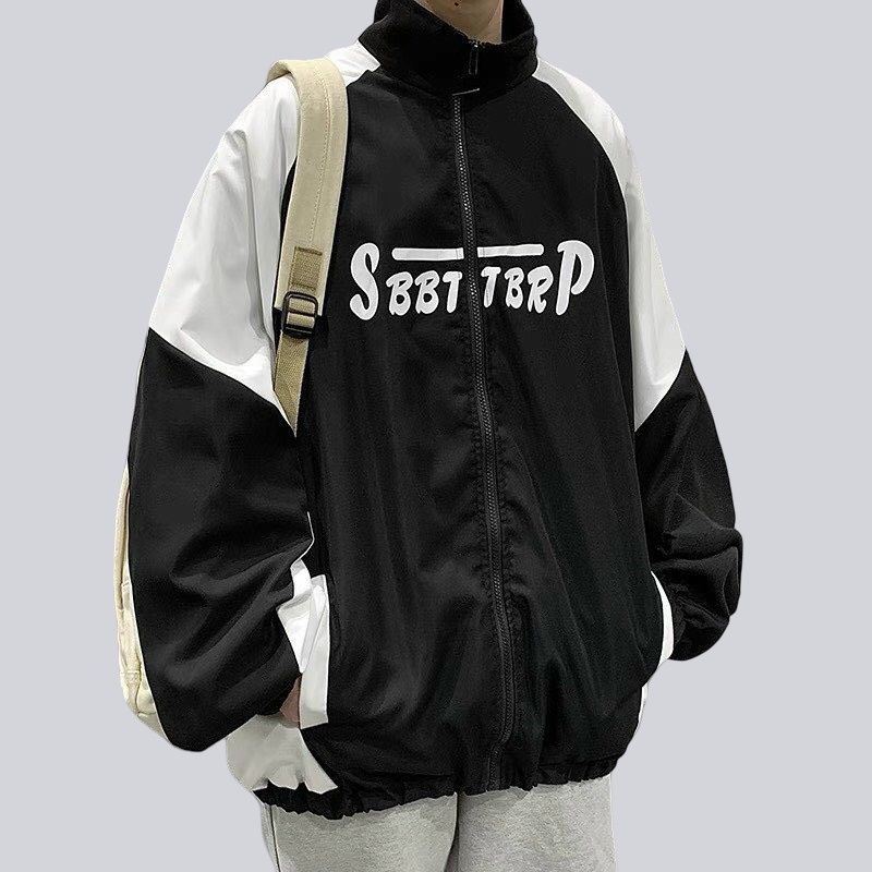 Áo khoác gió SBBT hàng Chính Hãng đôi nam nữ 2 lớp unisex chất liệu dù cao cấp unisex form rộng brand jacket