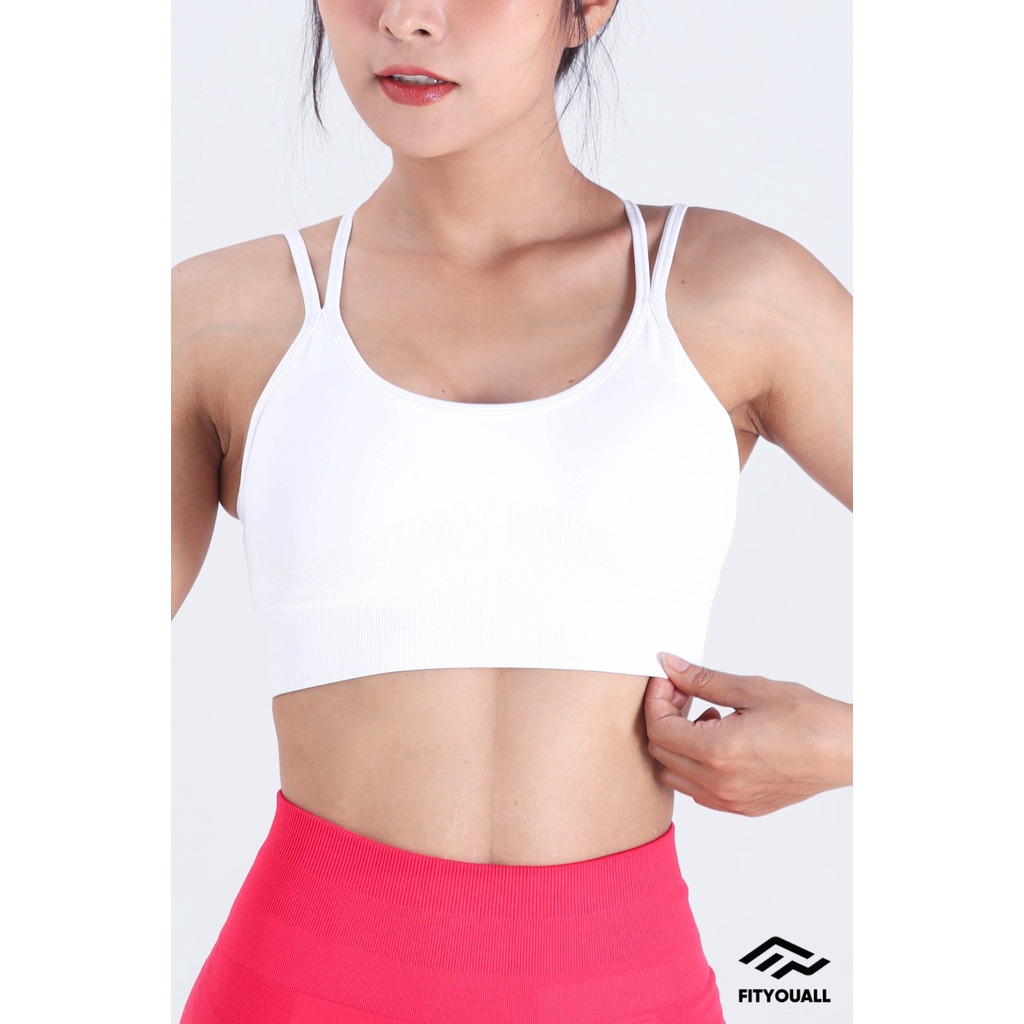 Áo Bra tập gym nữ thể thao có mút ngực và tăng đơ FITYOUALL