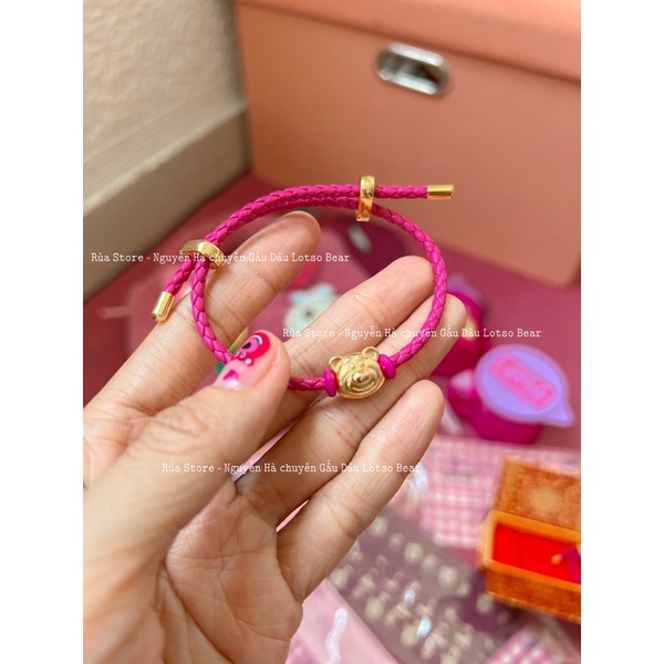 VÒNG TAY CTF KÈM CHARM GẤU DÂU