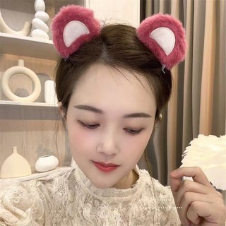 Băng đô cài tóc hình gấu dâu, bờm tóc gấu dâu